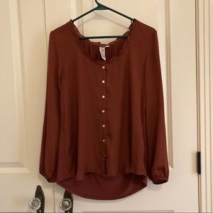 Anthropologie Blouse — Rust